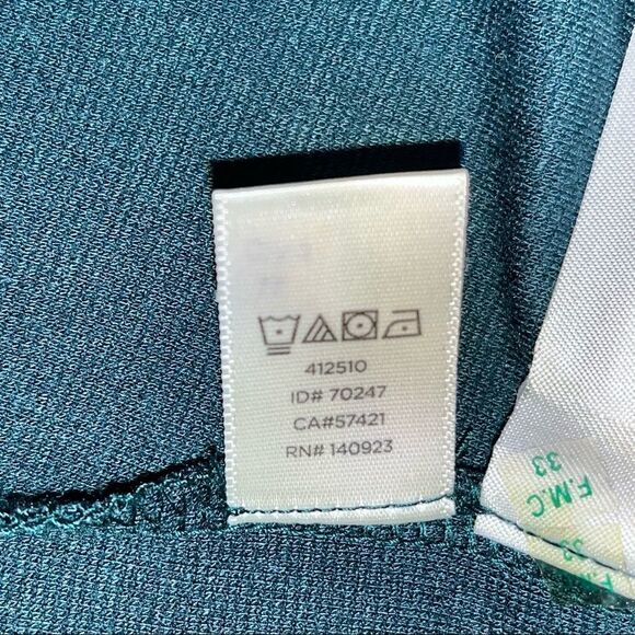 Loft Green Long Bell Sleeve Jersey Shift Dress Size 8, new With Tags - Picture 9 of 9